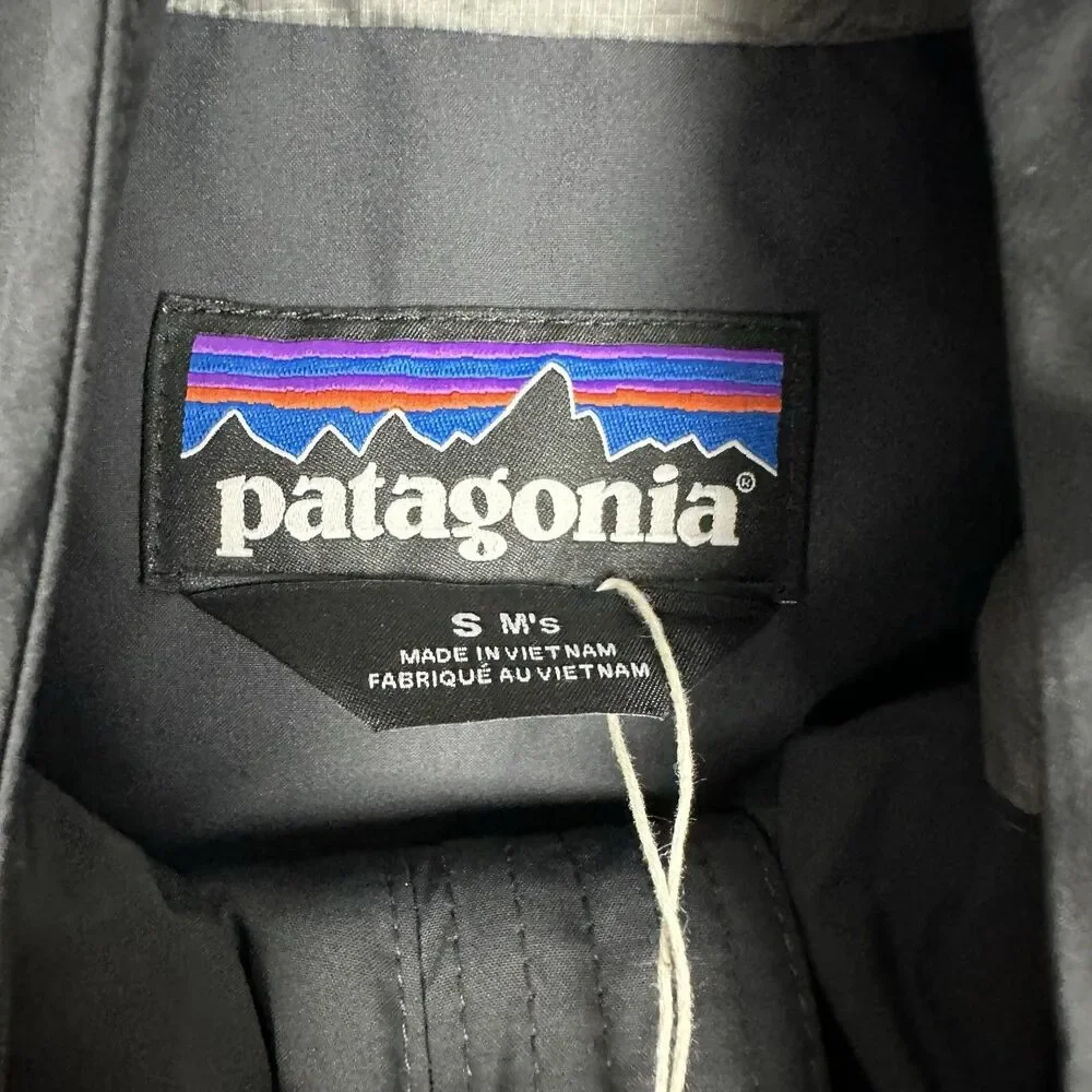 NEW Patagonia Men’s Jackson Glacier Rain Jacket Ink Black Small $249 - Picture 7 of 8